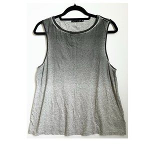 Rag & Bone Sleeveless Concert Tank Ombre Gray Sz M